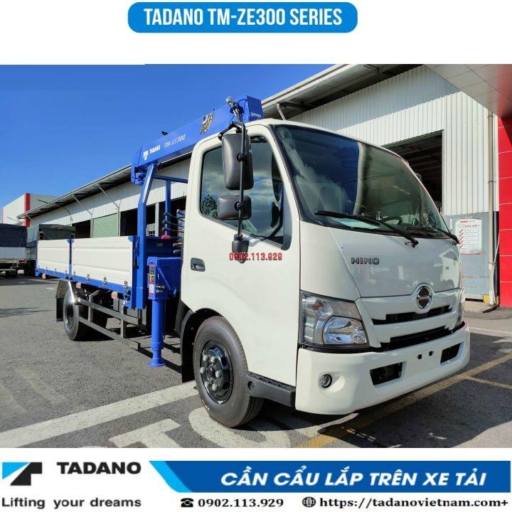 Xe tải cẩu hino 3,5 tấn XZU730 gắn cẩu tự hành Tadano 304MH