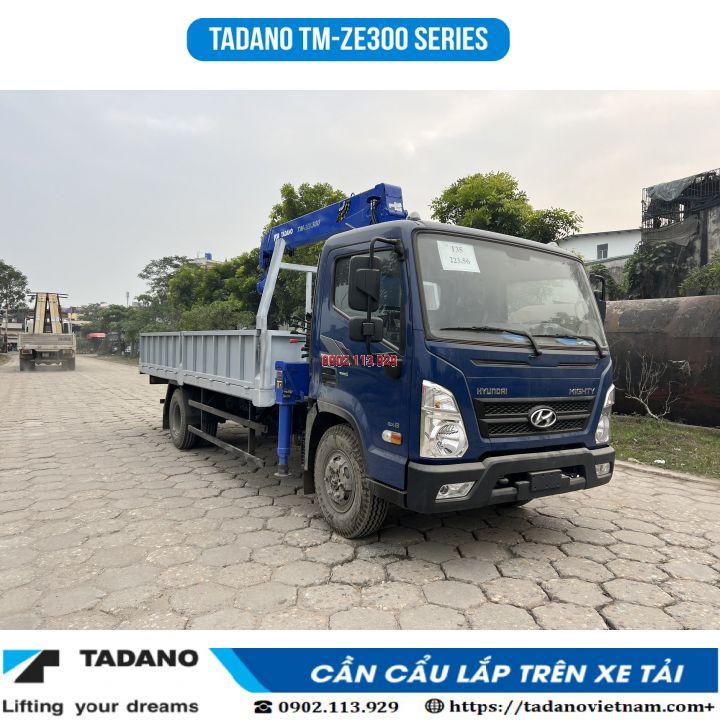 Xe tải Hyundai MIGHTY EX8  gắn cẩu Tadano TM-ZE304MH (3 tấn 4 đốt)