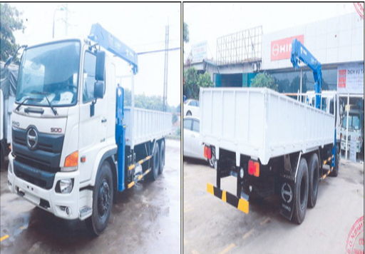 xe tai hino FL8JT7A gan cau Tadano TM-ZT503H