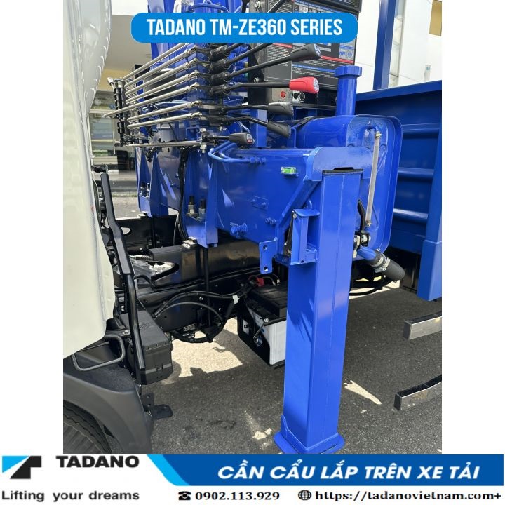 Chân trống vuông cẩu tadano 365Mh 3 tấn 5 đốt