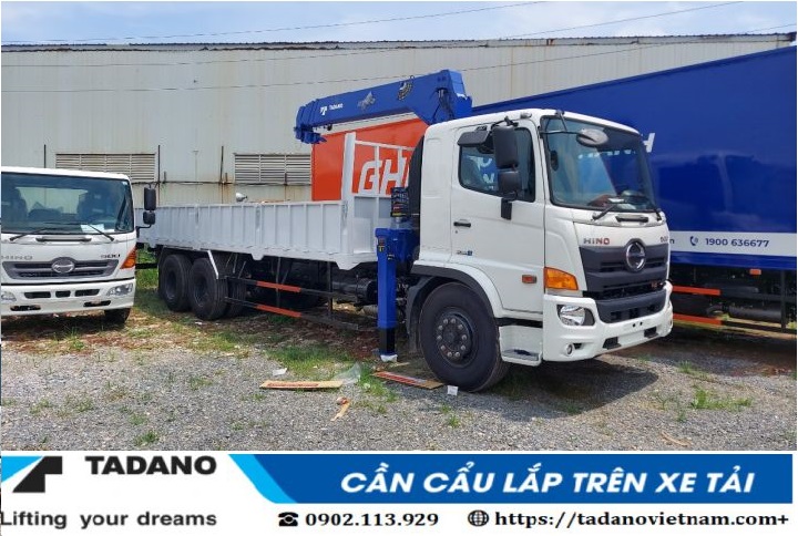 xe tải hino FL gắn cẩu tadano 5 tấn 5 đốt